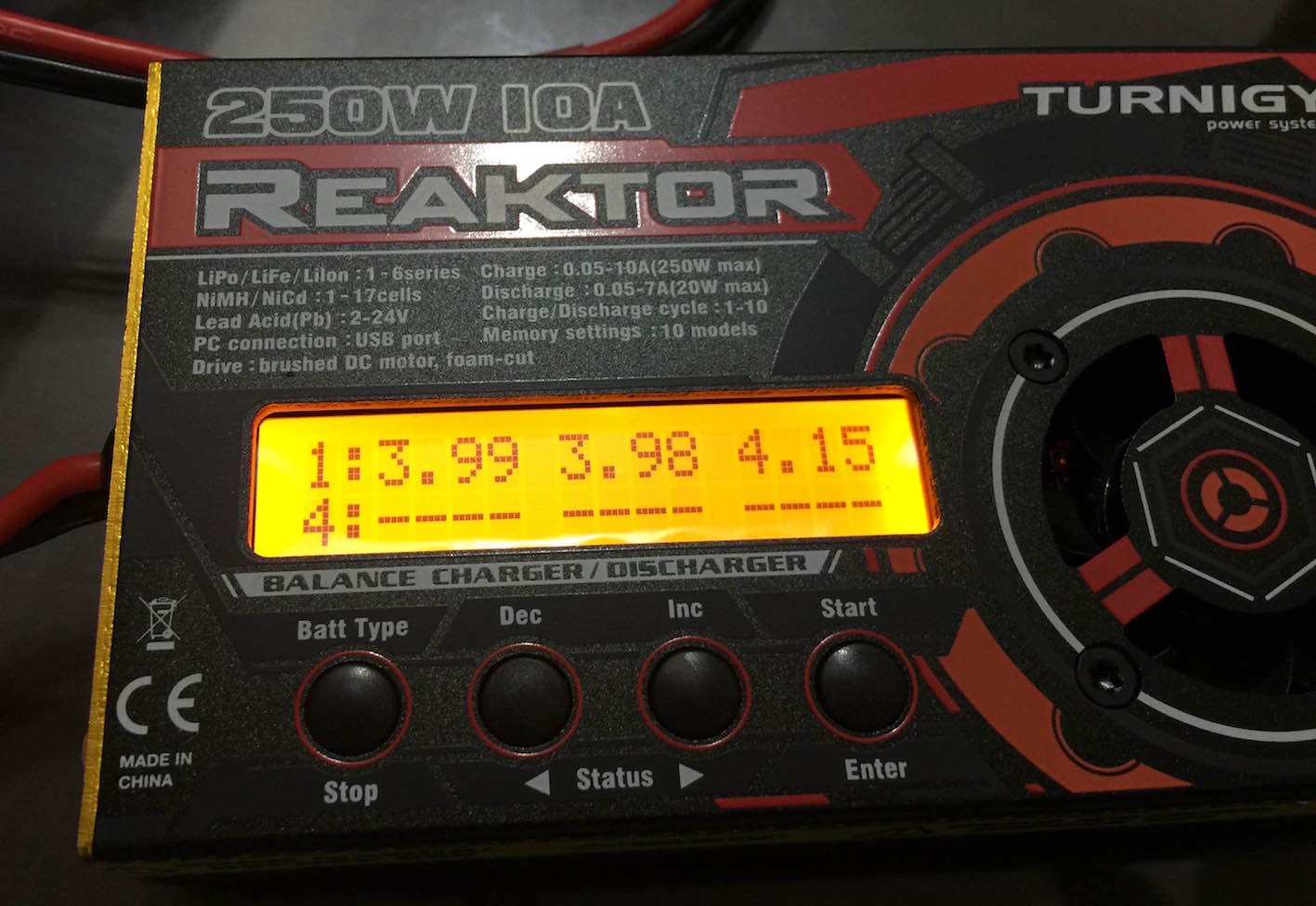 Turnigy Reaktor 250W 10A Charger Balancer Rocks! (so far